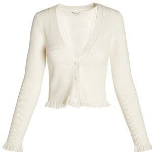 For Love & Lemons Soft Ribbed Cropped Cardigan